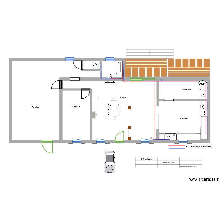 maxime. Plan de 4 pièces et 116 m2