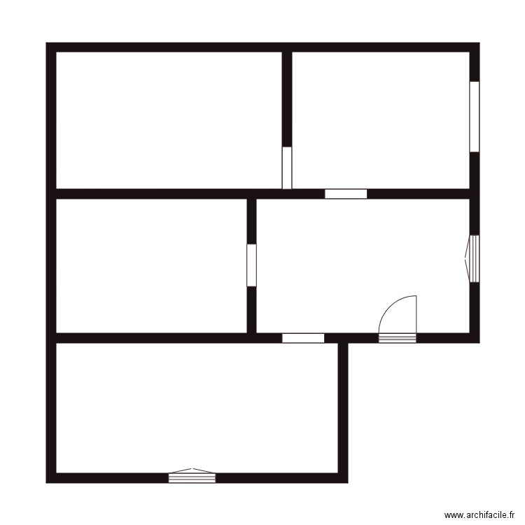 DUWOYE AMIANTE. Plan de 6 pièces et 119 m2
