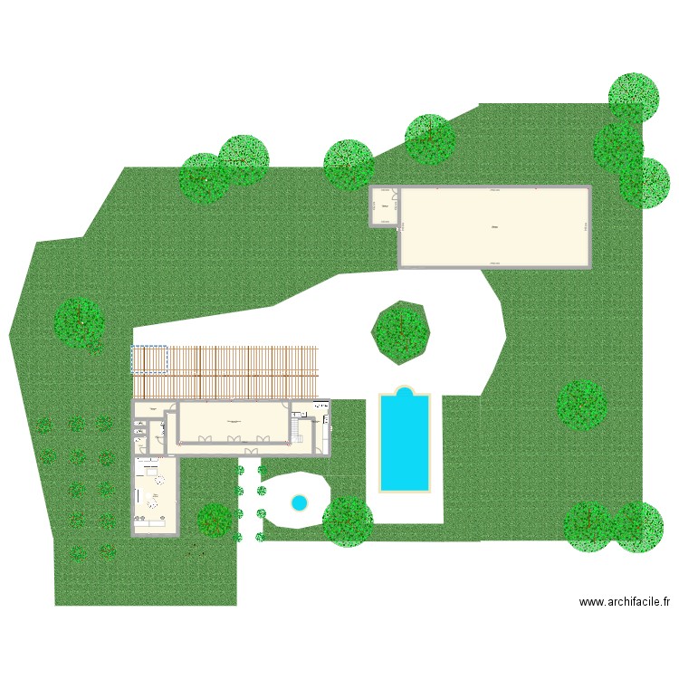 Mas des Cerises vierge. Plan de 11 pièces et 388 m2