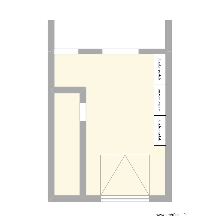 130175. Plan de 2 pièces et 36 m2