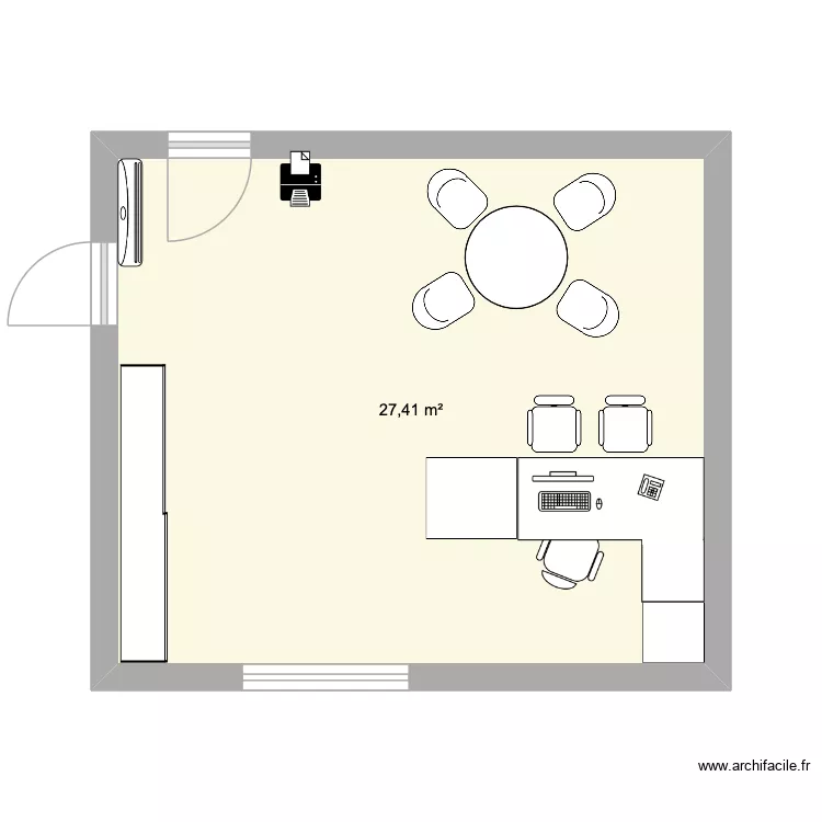 BUREAU AGENT. Plan de 1 et 27 m² BUREAU AGENT. Plan de 1 et 27 m²