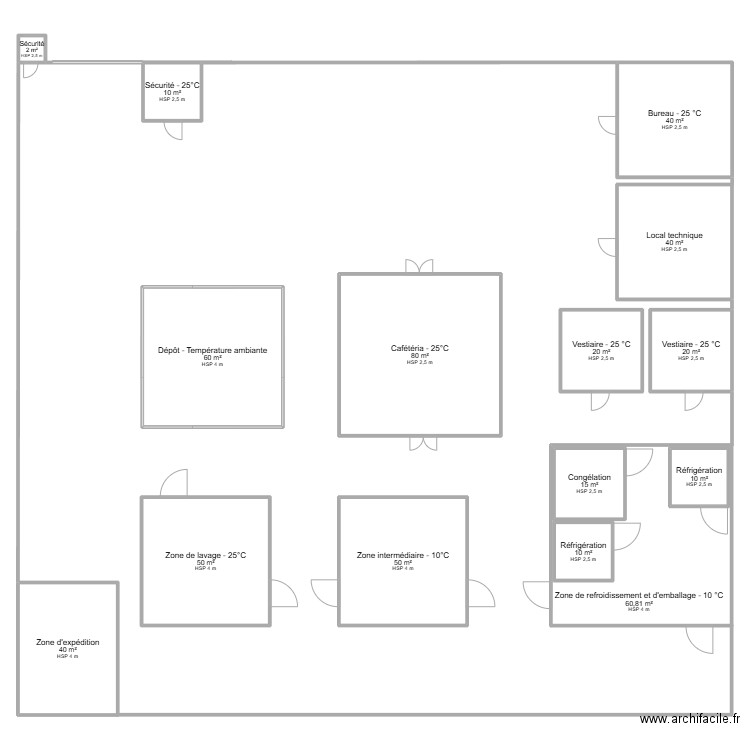 Authentic Djindja selon projet. Plan de 15 pièces et 547 m2