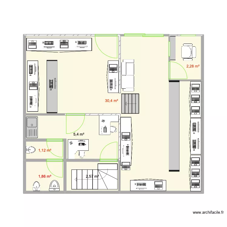 MEDIATEC PLT - AMENAGEMENT. Plan de 