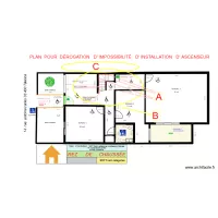 plan impossibilit&eacute; ascenseur