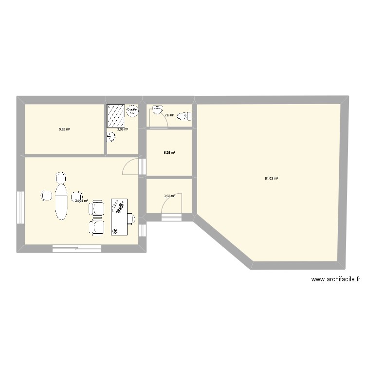 Cabinet. Plan de 0 pièce et 0 m2