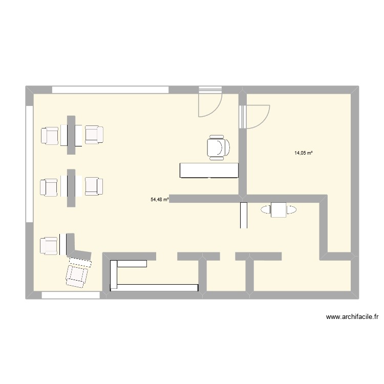 salon. Plan de 0 pièce et 0 m2