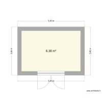 Plan 2 Sol Abri de jardin