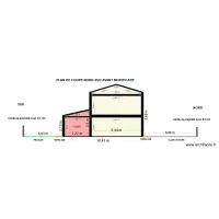 DP 3 PLAN DE COUPE NORD-SUD avant modificatif