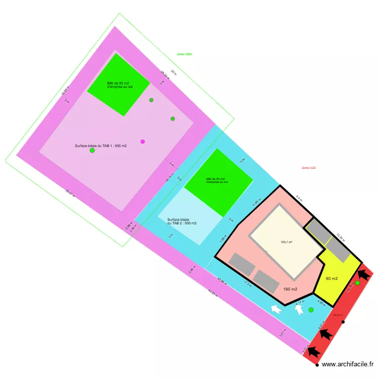 Plan Sete bonnes surfaces V2. Plan de 