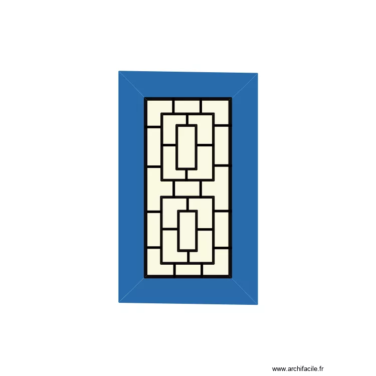 porte cuisine 2140x1040mm. Plan de 