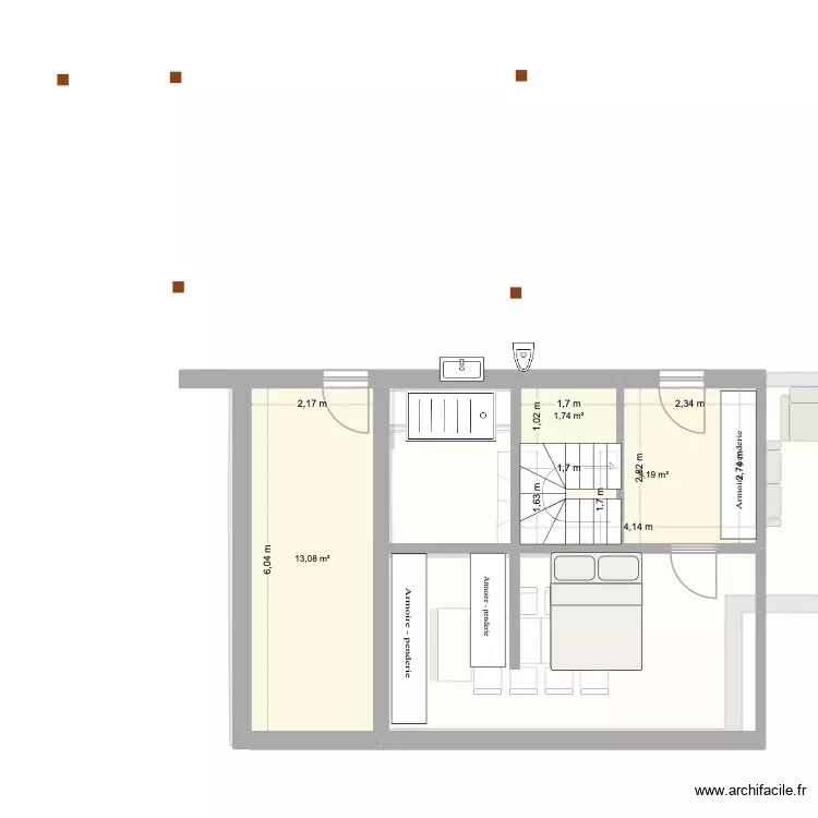 Plan6. Plan de 7 Pièces et 129 m² Plan6. Plan de 7 Pièces et 129 m²