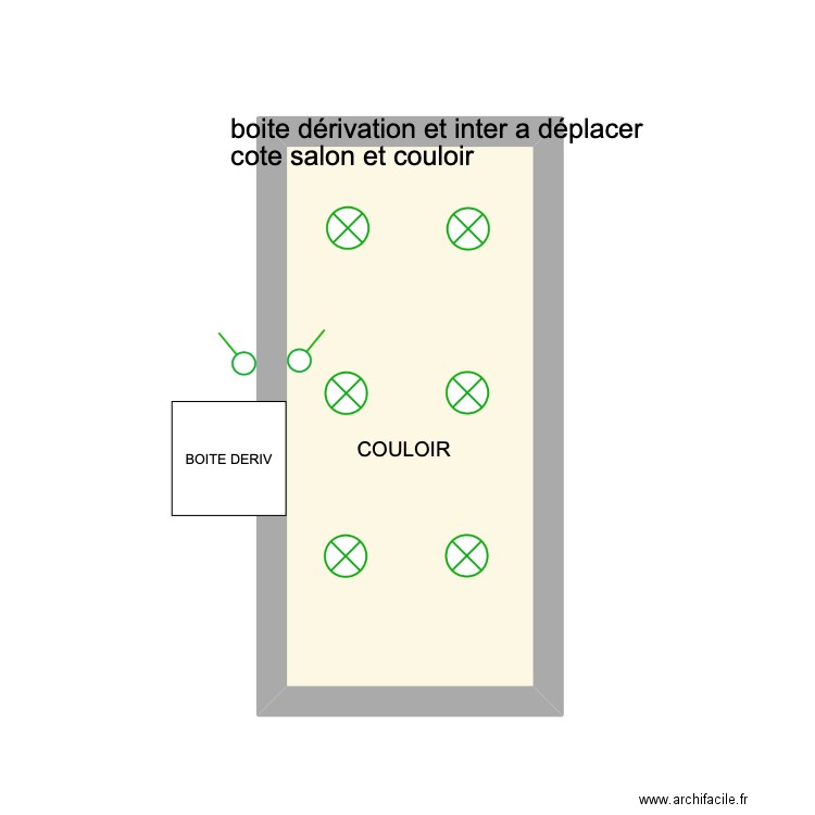 COULOIR. Plan de 0 pièce et 0 m2