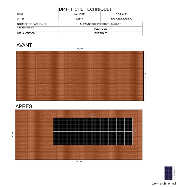HAUGER. Plan de 0 pièce et 0 m2