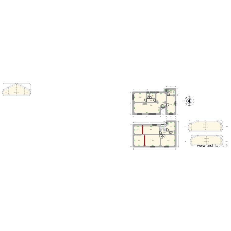 ML24007437 LARROUDE Serres-castets. Plan de 16 pièces et 153 m2