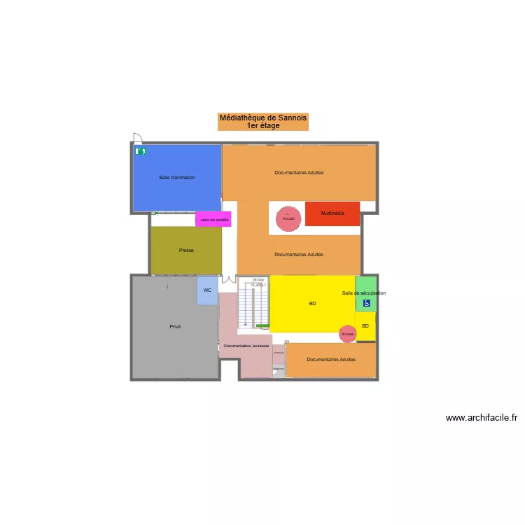 PLAN 1er etage. Plan de PLAN 1er etage. Plan de