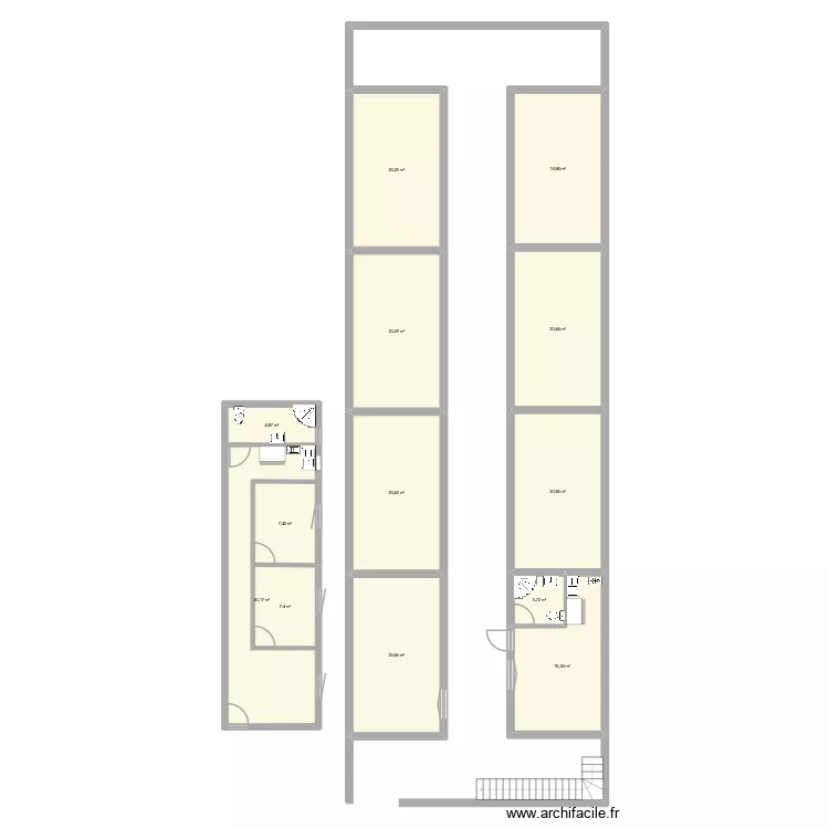 Test. Plan de 13  et 202 m²