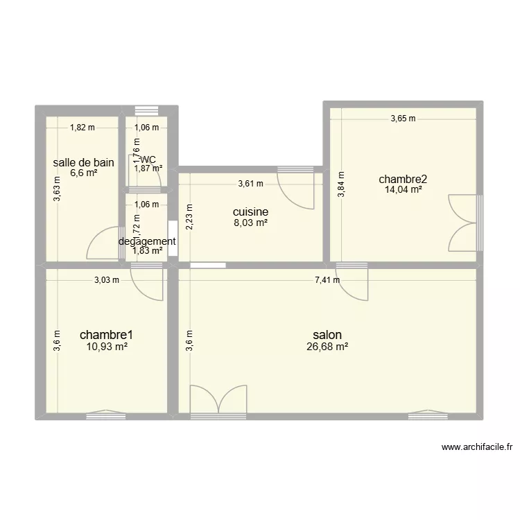 Maison. Plan de 7 Pièces et 70 m² Maison. Plan de 7 Pièces et 70 m²