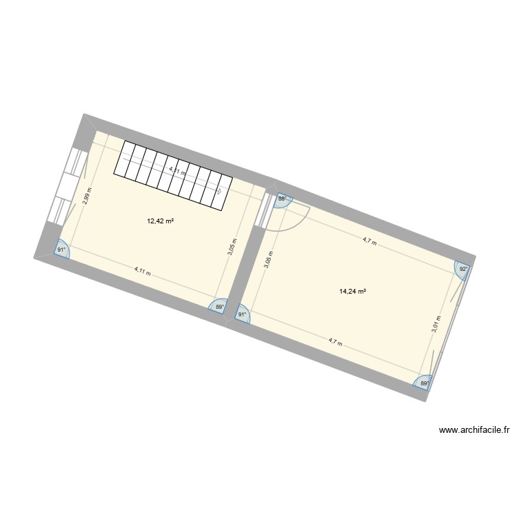 maison premier &eacute;tage. Plan de 0 pièce et 0 m2