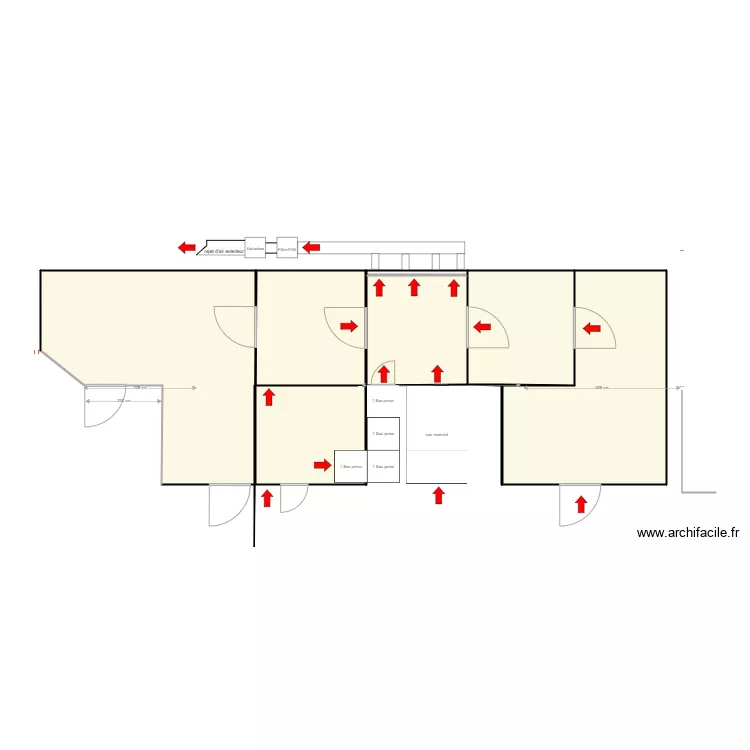 Le Mesnil aeraulique. Plan de Le Mesnil aeraulique. Plan de
