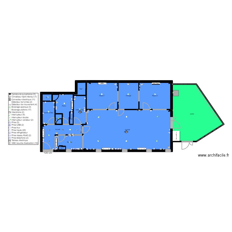 91J7N elec rectif jordan. Plan de 0 pièce et 0 m2