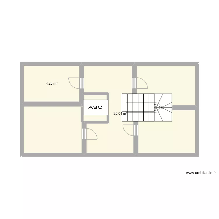 1er étage. Plan de 2 et 29 m² 1er étage. Plan de 2 et 29 m²