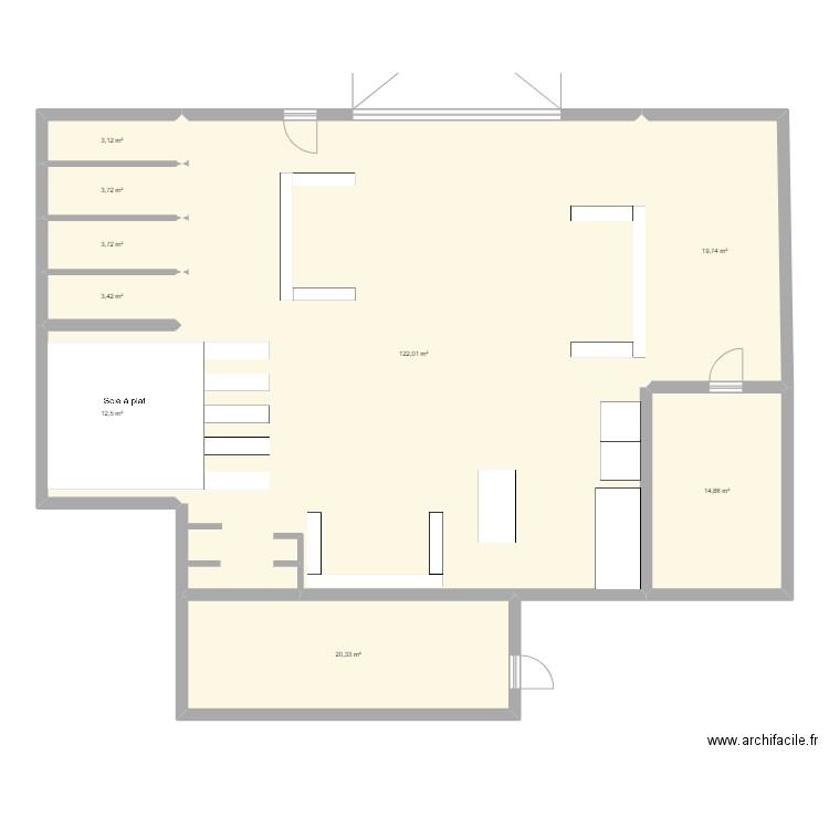LPC Zone de débit. Plan de 0 pièce et 0 m2