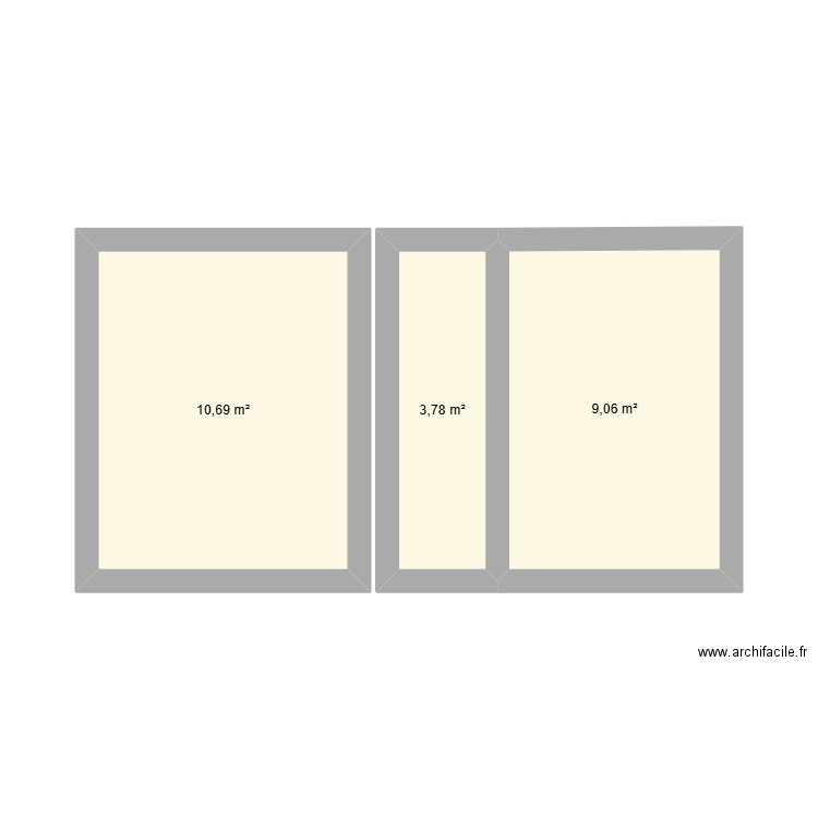 PLAN SALLE DE BAIN. Plan de 3 pièces et 24 m2