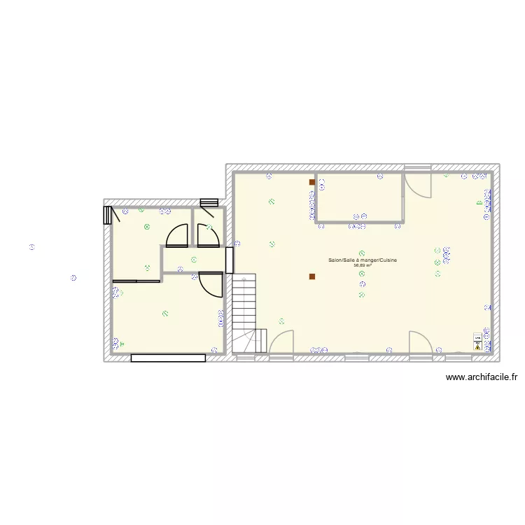 Maison Ferrière Plan électricité. Plan de 7 et 148 m² Maison Ferrière Plan électricité. Plan de 7 et 148 m²