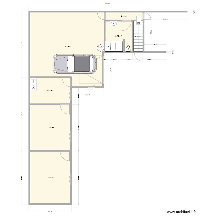 depandances. Plan de 0 pièce et 0 m2