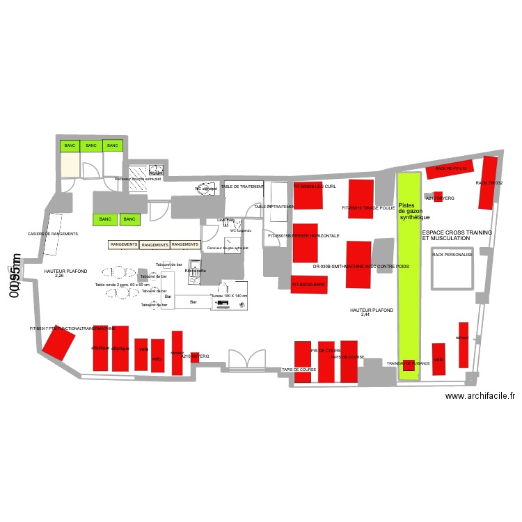 PLANS DU 6/12/2025. Plan de 5 pièces et 16 m2