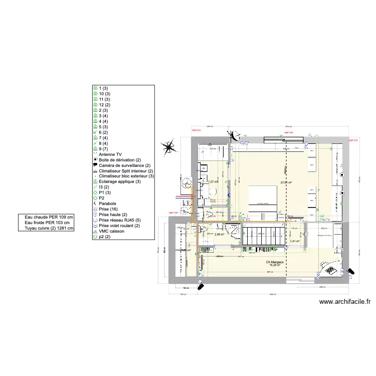 rehausse Magagnosc - V2 modif SDB. Plan de 