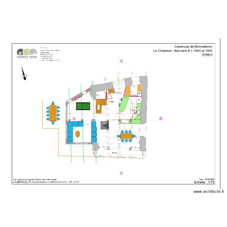 chatelard sejour geometre. Plan de 0 pièce et 0 m2