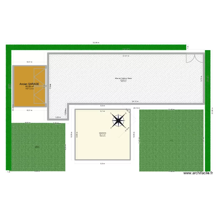Plan de masse. Plan de 3 et 374 m² Plan de masse. Plan de 3 et 374 m²