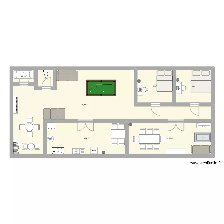 villard plan final. Plan de 7 Pièces et 118 m² villard plan final. Plan de 7 Pièces et 118 m²