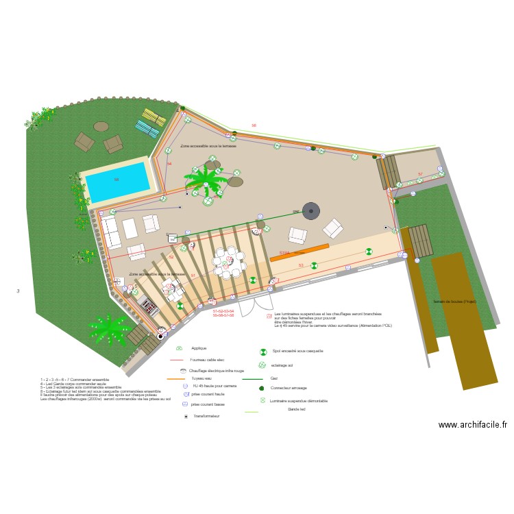 terrasse 1223 elec v3. Plan de 0 pièce et 0 m2