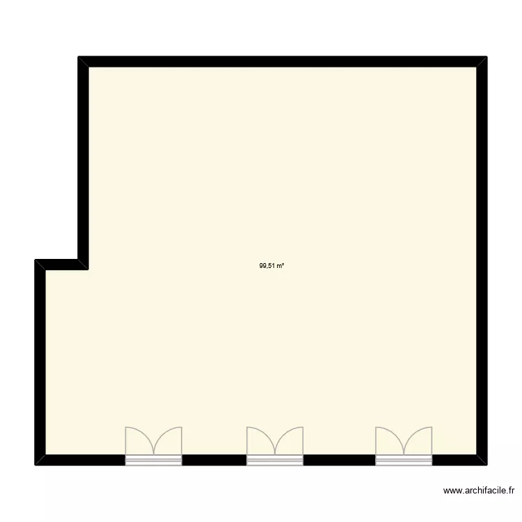 GUTIERES. Plan de 1  et 100 m²