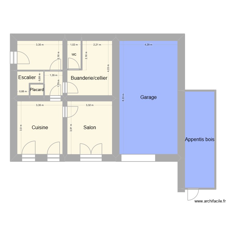 Maison Savoie RDC. Plan de 0 pièce et 0 m2