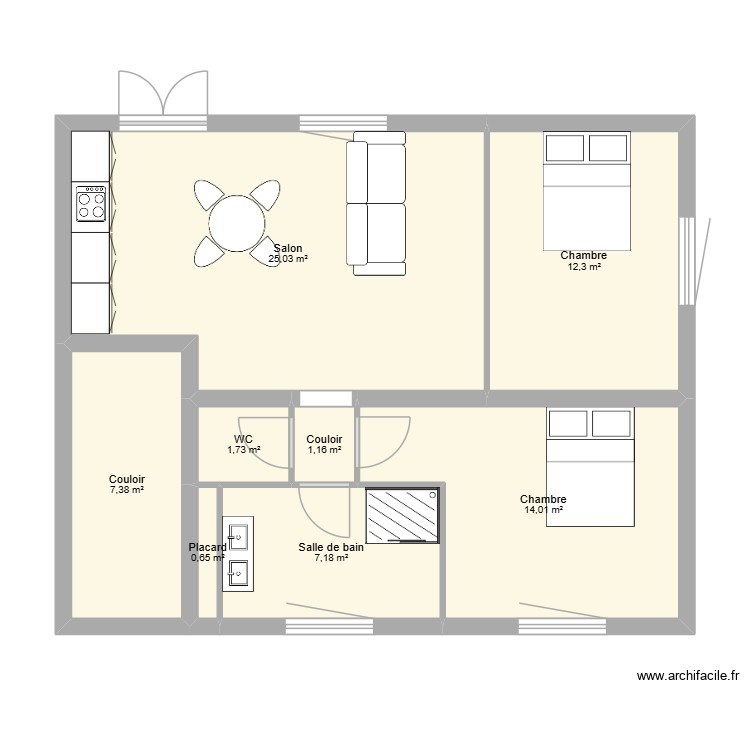 RDC. Plan de 0 pièce et 0 m2