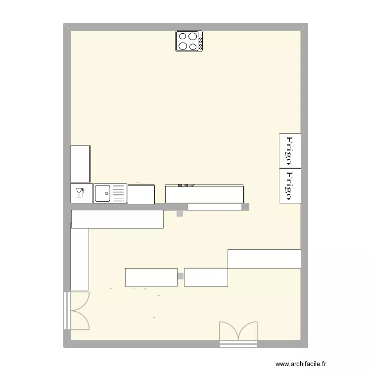 vente a emporter. Plan de 1 Pièce et 96 m² vente a emporter. Plan de 1 Pièce et 96 m²