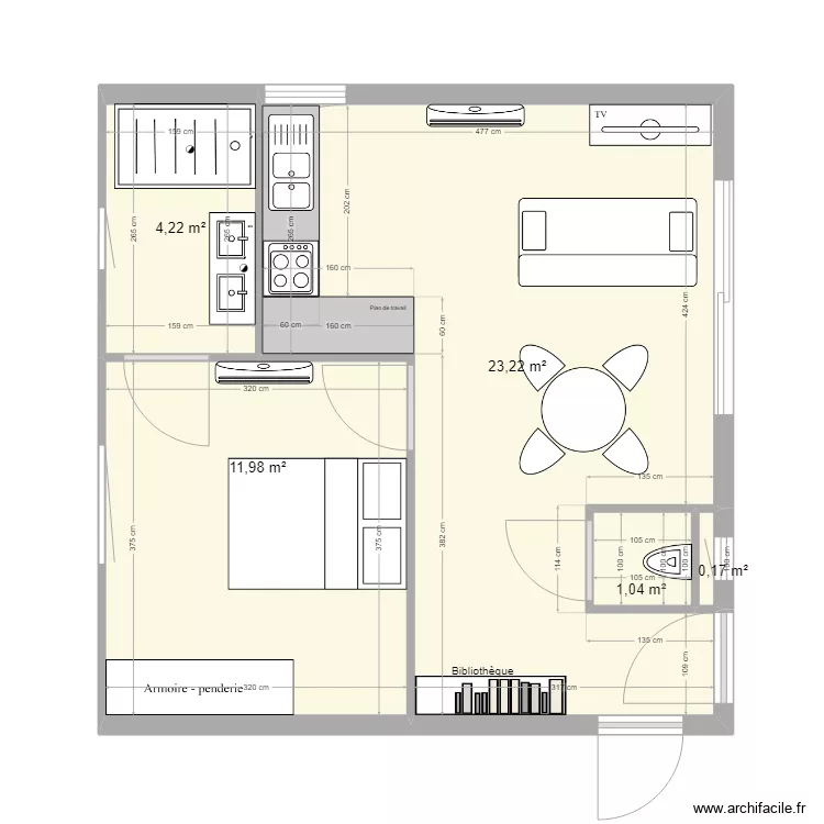 STUDIO_1. Plan de 