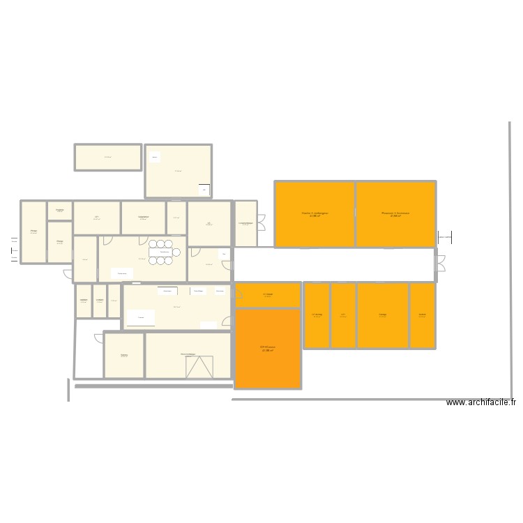Albacore1.2. Plan de 27 pièces et 477 m2