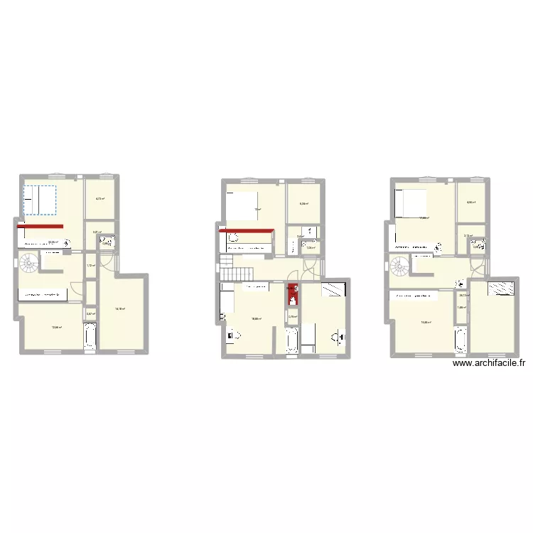 6eme Lafontaine. Plan de 