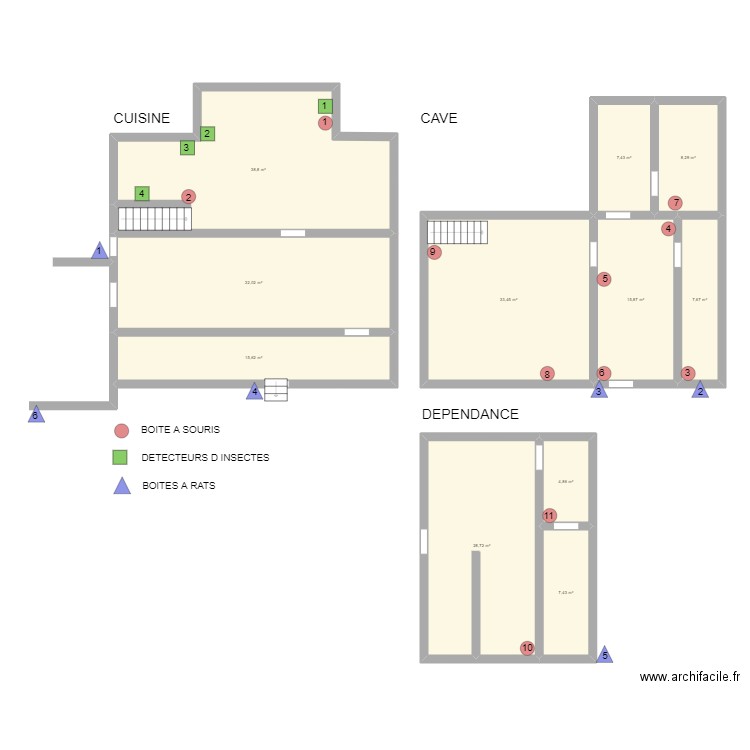 ATTABLEZ-VOUS. Plan de 11 pièces et 200 m2