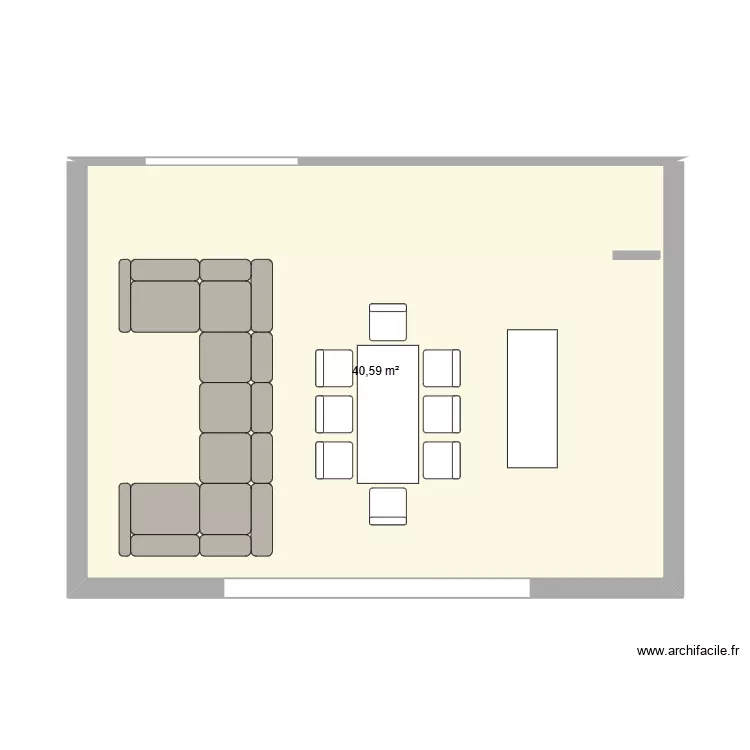 salon. Plan de 1 Pièce et 41 m² salon. Plan de 1 Pièce et 41 m²