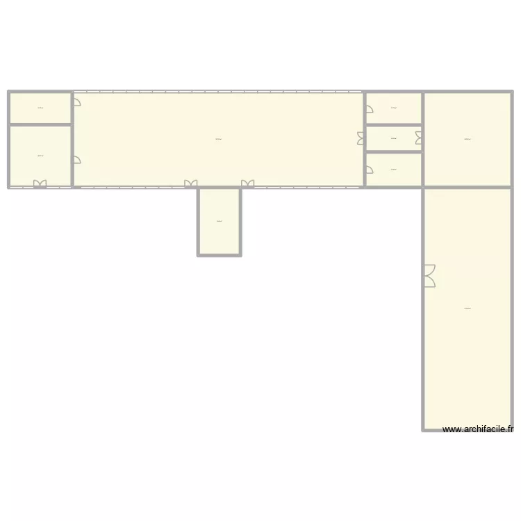pistolier. Plan de 9  et 904 m²