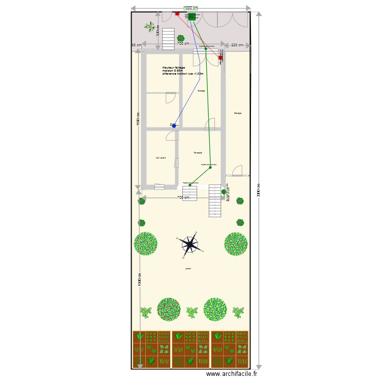 Plan de Masse  avant travaux   07/2025. Plan de 8 pièces et 277 m2