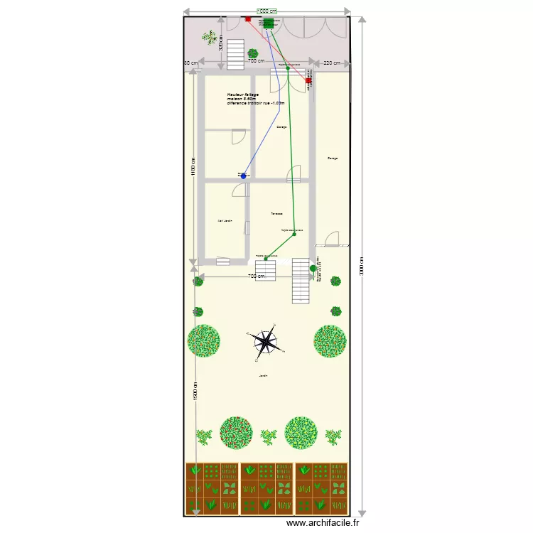 Plan de Masse  avant travaux   07/2025. Plan de 