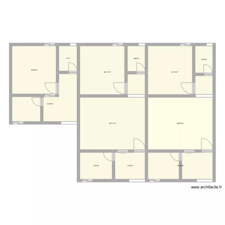 bientot. Plan de 12  et 180 m²