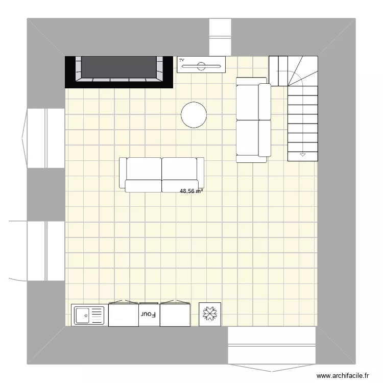 maison lison 2. Plan de 1  et 49 m²