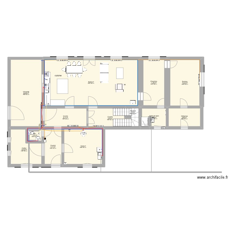 33 route des galubes modifié SDB 4 WC BAS 5. Plan de 20 pièces et 356 m2